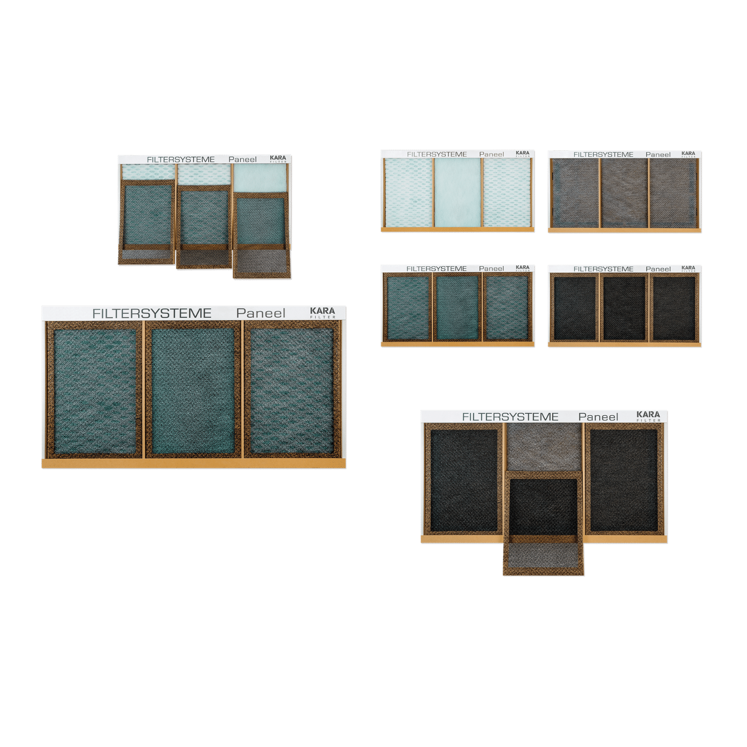 Verschiedene Filtersysteme Paneele von KARA Filter